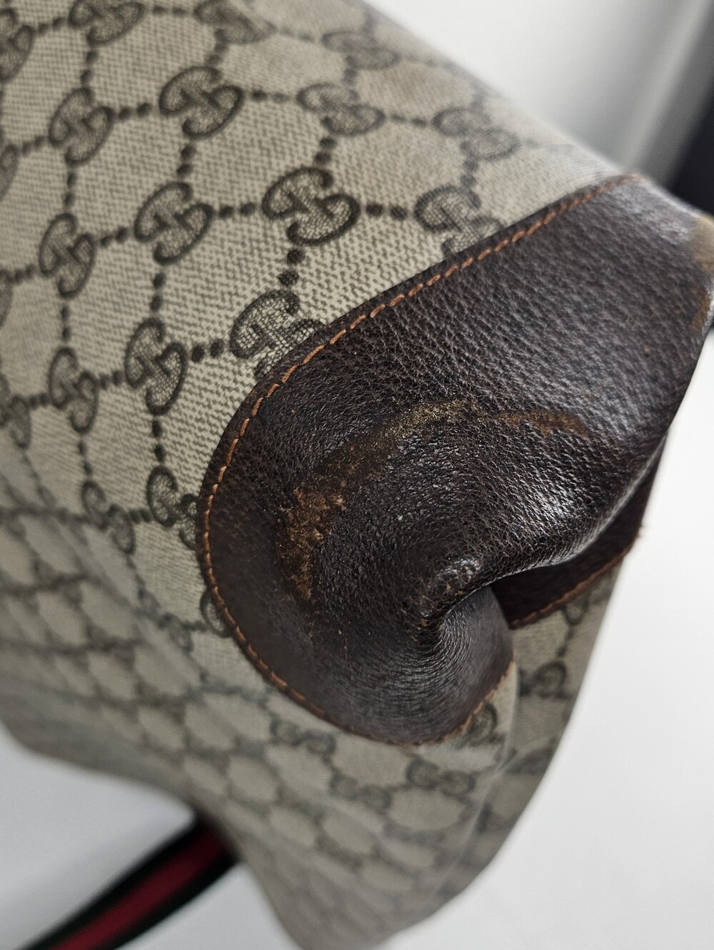 Authentic Gucci Vintage GG Supreme Sherry Line Tote GG Supreme Monogram Bag - Picture 11 of 12